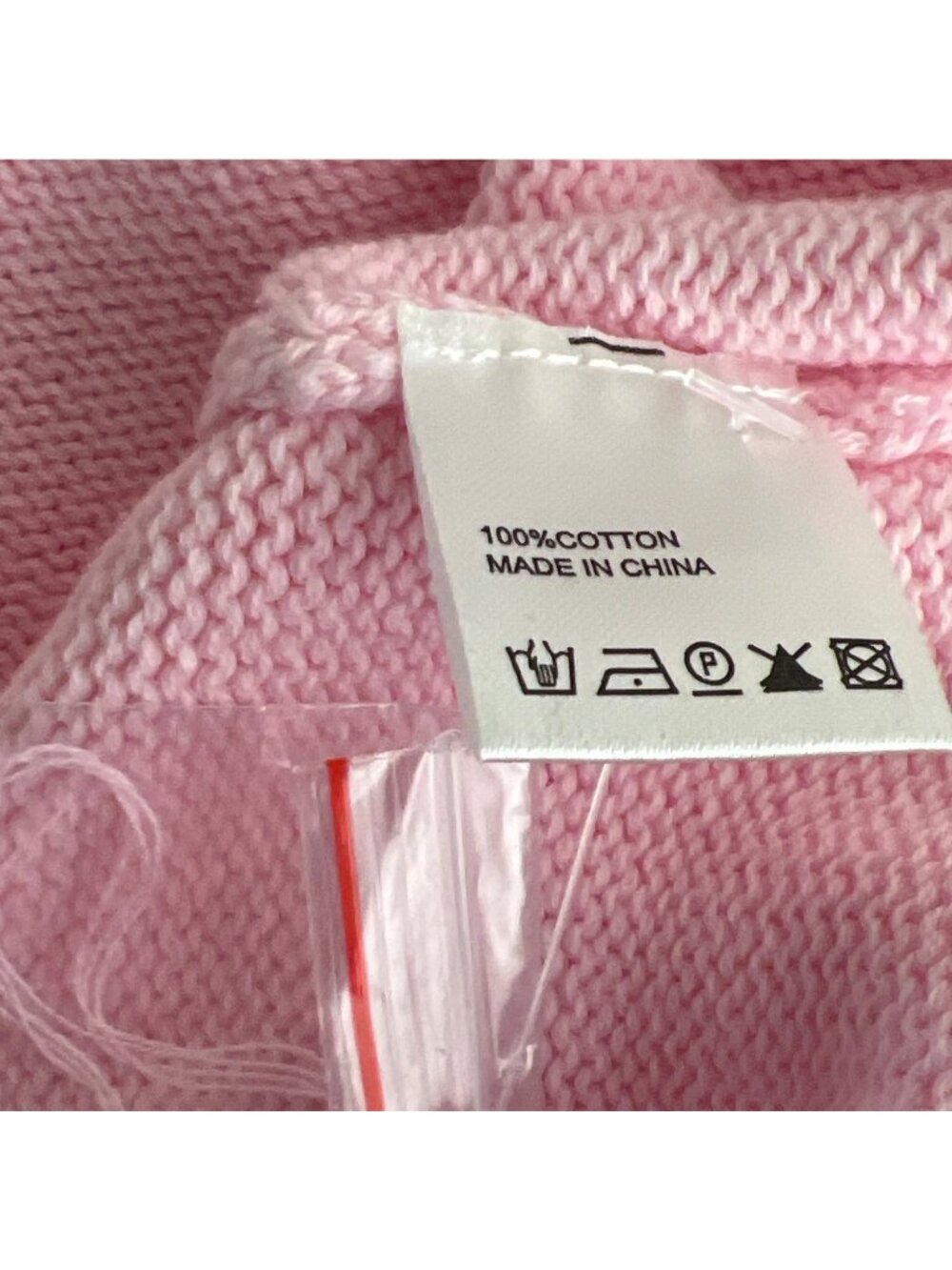 PINK PINEAPPLE Save Water Drink Veuve Sweater Long Sleeve Pink Sz L NWOT - Picture 5 of 5